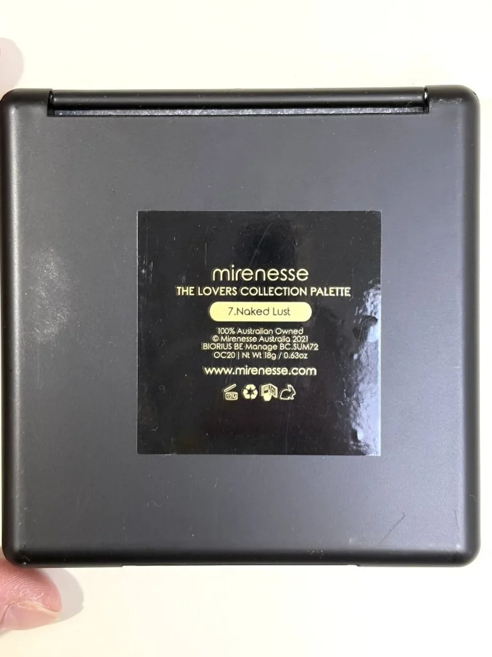 NWOT Mirenesse The Lovers Collection 7 Naked Lust Eyeshadow Palette